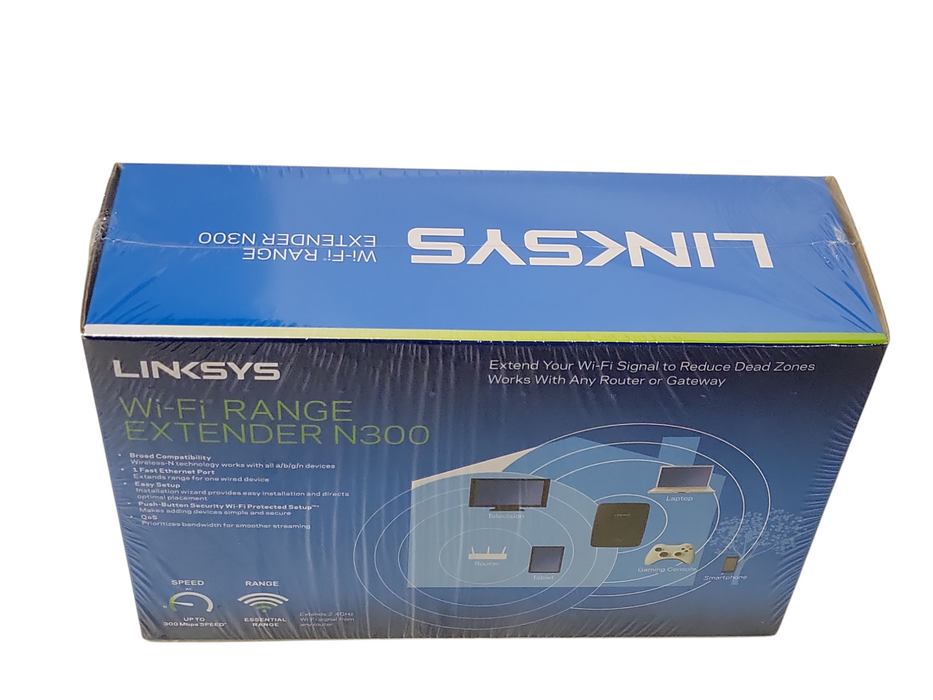 New Linksys Wi-Fi Range Extender N300 RE1000 Q_