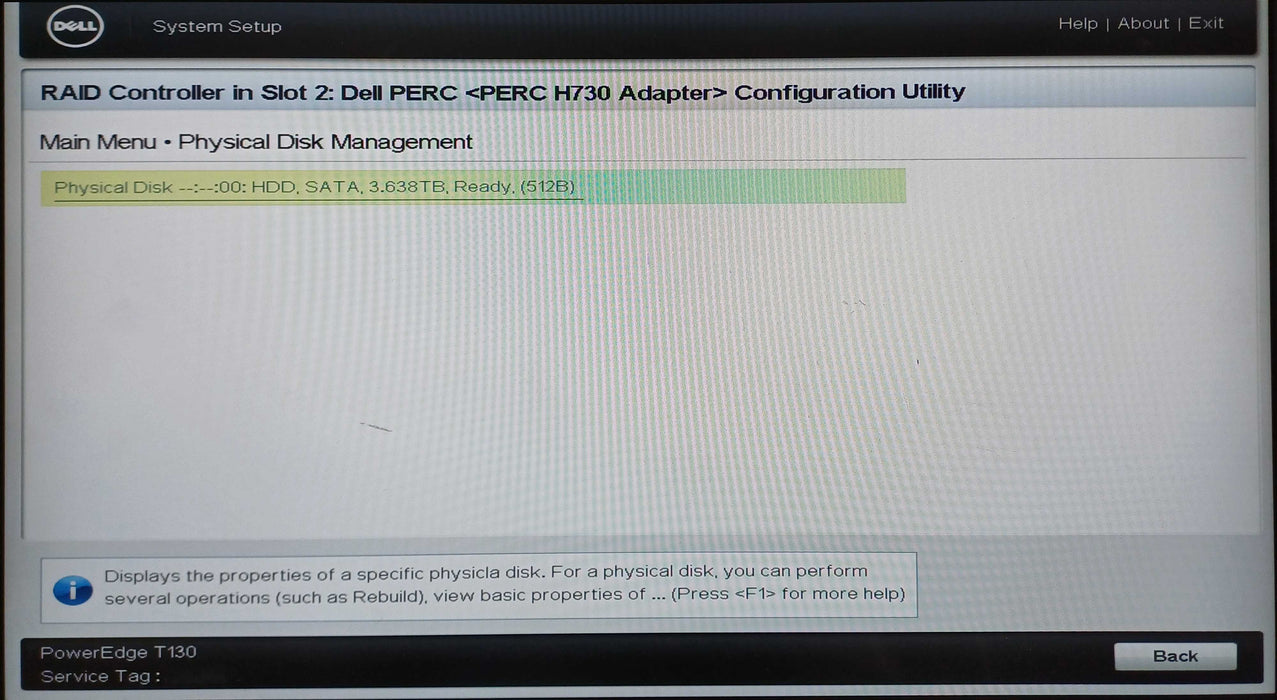 Dell PowerEdge T130, Xeon E3-1220 v5, 16GB DDR4, H730, 4TB SAS