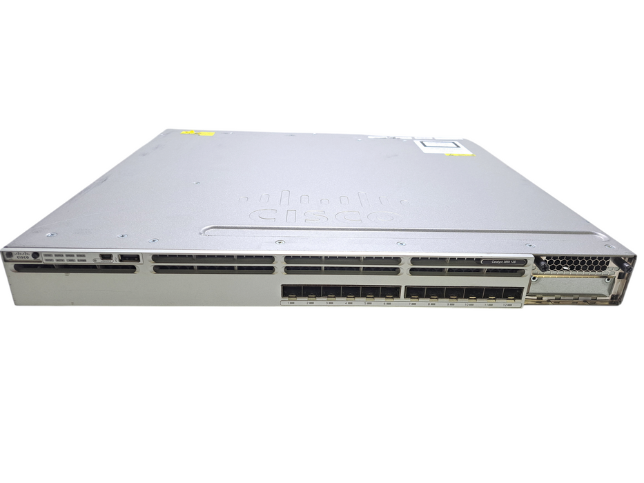 Cisco WS-C3850-12S-E | 12-Port 1GbE SFP Switch w/ 1x 350W PSU )