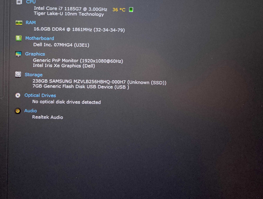 Dell Latitude 7420 Core i7-1185G7@3GHz vPRO 16GB RAM 256GB SSD  Lap200