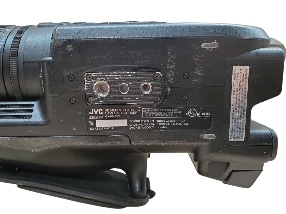JVC GY-HM650U HD Memory Card Camera Recorder *READ*