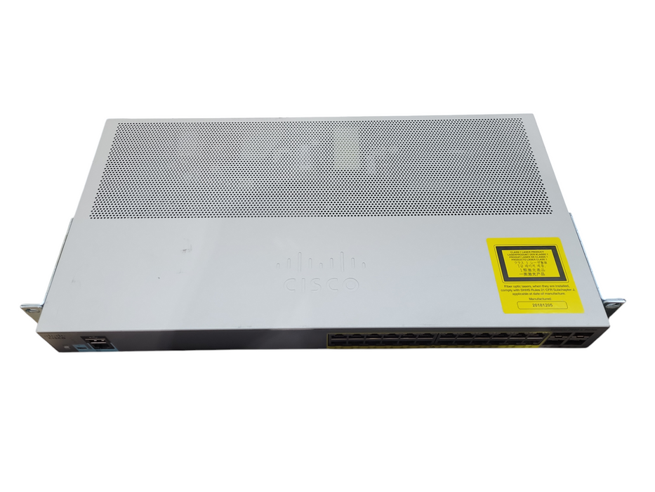 Cisco WS-C2960L-24PS-LL 24 port 10/100/1000 Ethernet PoE+ 195W 4 x 1G SFP !