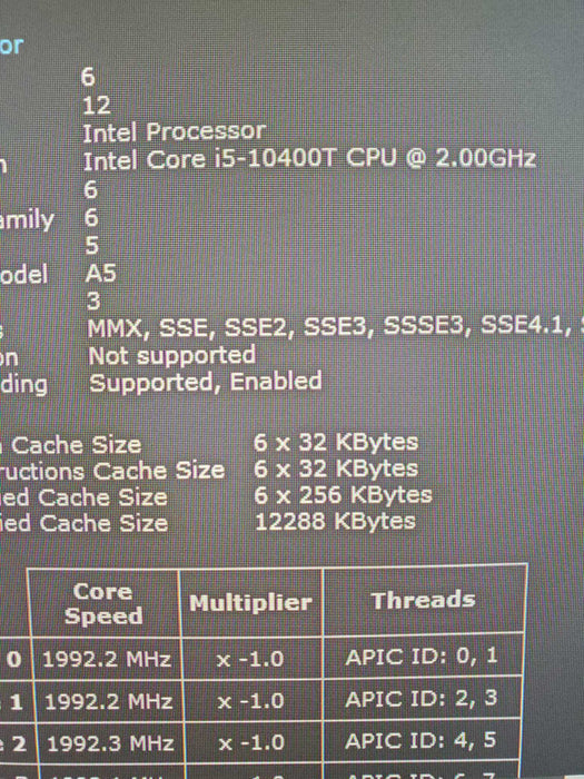 Lenovo ThinkCentre M70q Intel Core i5-10400T, 16GB RAM, 256GB nVME 1TB HDD WIFI