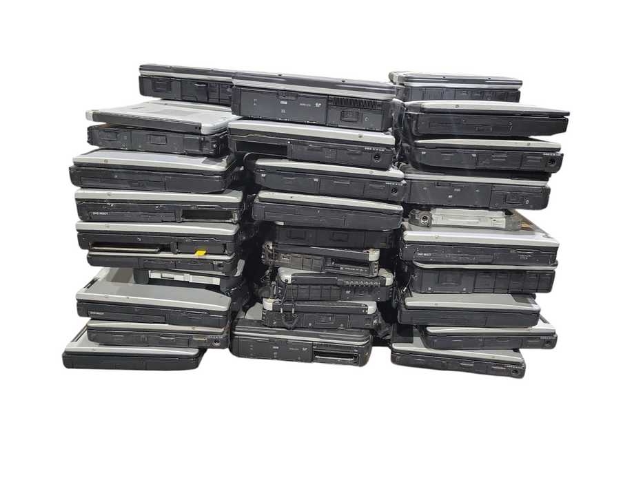 Lot 69x Rugged Laptops Centrino/Core2Duo/1-5gen iSeries AS-IS Untested