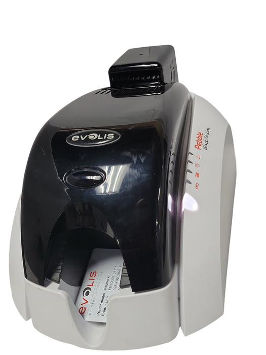 Evolis Pebble 4 Basic PBL401BKU ID Thermal ID Card Printer, READ _