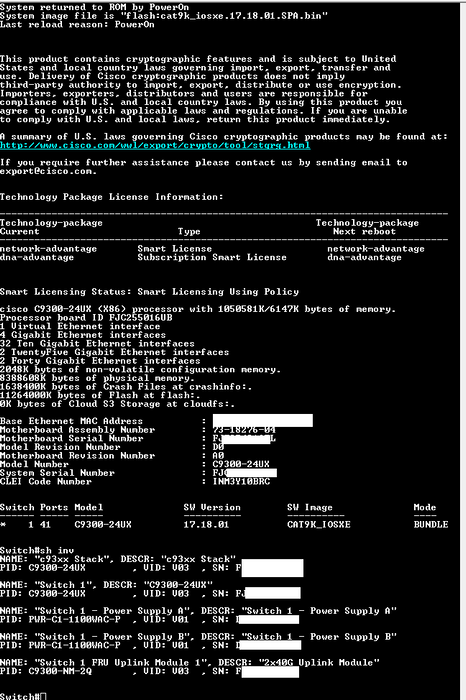 Cisco C9300-24UX-A 48-Port UPoE Network Switch w/ C9300-NM-2Q, 2x PSU Q$