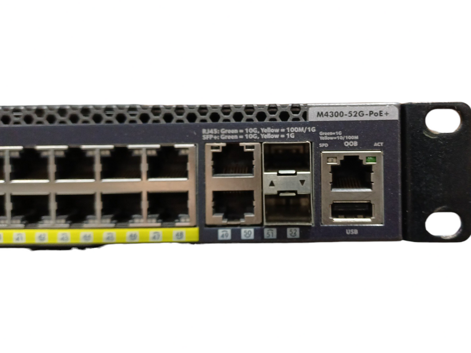 Netgear ProSafe GSM4352PS M4300-52G-PoE+ 48-Port L3 Managed Switch