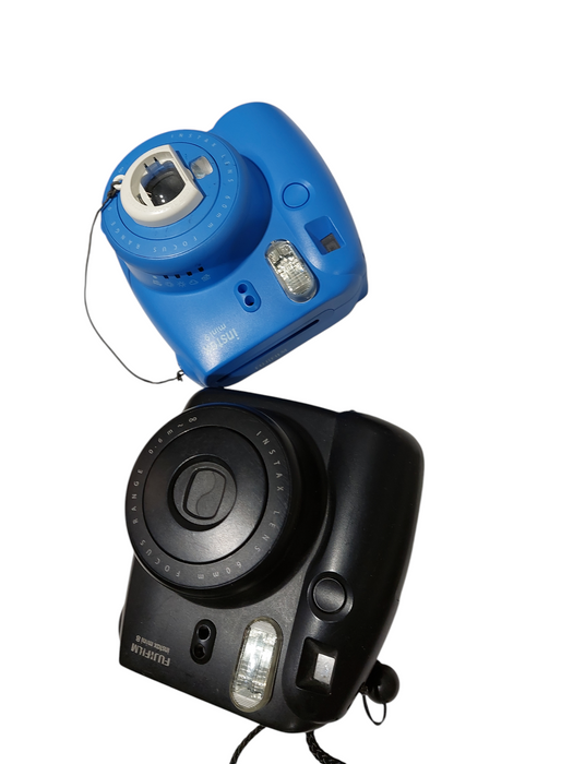 Bundle of 2 Instanx Mini 9 & 8 Cameras Blue & Black  =