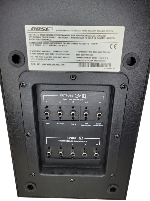 BOSE Acousticmass 6 series II Home Theatre System %