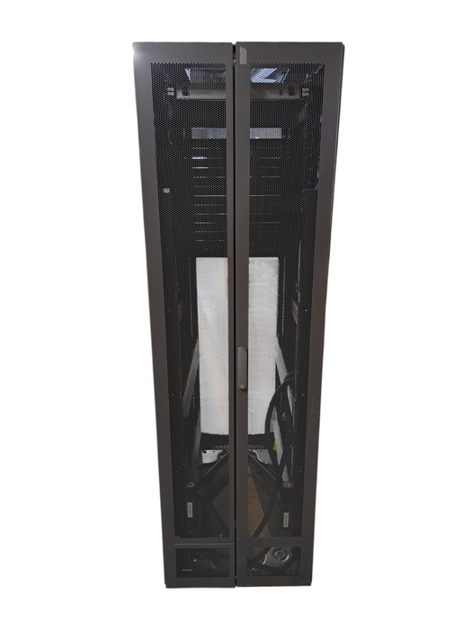 HP 42U Server Rack Cabinet Fully Enclosed w/ 2x PWR Bar | No Keys )