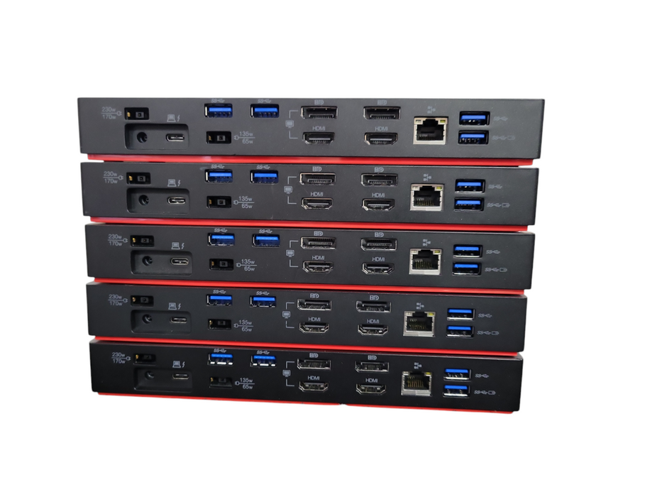 LOT 5x Lenovo ThinkPad Thunderbolt 3 Workstation Dock Gen 2 DK1841 !