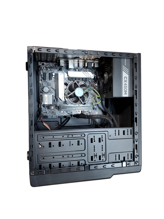 Silverstone Custom Tower PC, Asus Prime H510M-A, i5-10400, 8GB PC4, No HDD