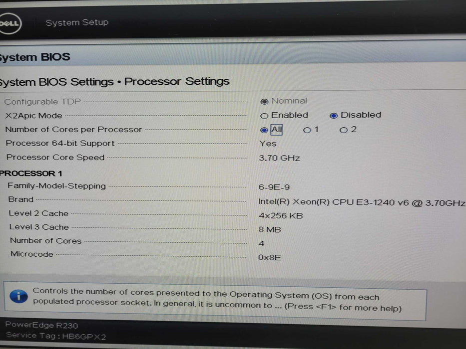Dell PowerEdge R230 - Xeon E3-1240 v6 16GB DDR4 PERC H330 250W PSU 3.5" !