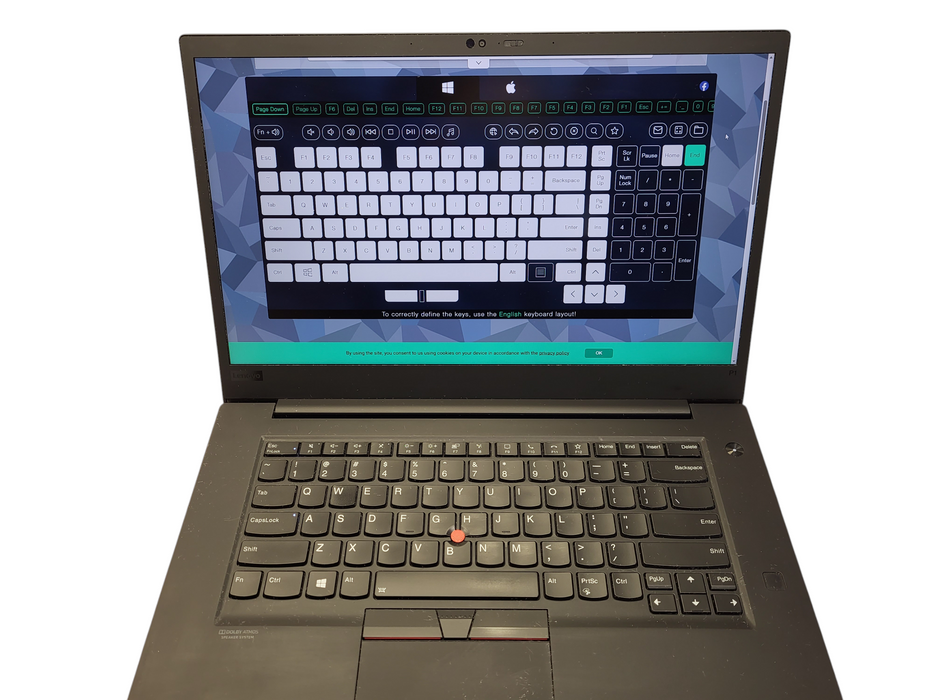 Lenovo ThinkPad P1 Gen 3 i7-10850H QUADRO T2000 4GB GPU 32GB RAM 250GB NVMe $ Lap200