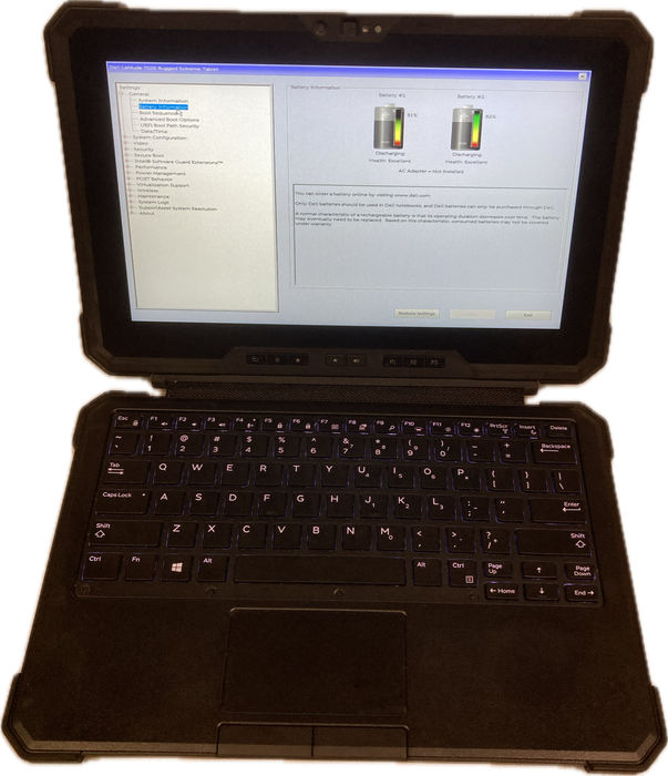 Dell Latitude 7220 Rugged Extreme Tablet i5-8365U@1.6GHz 16GB RAM READ!  Lap200