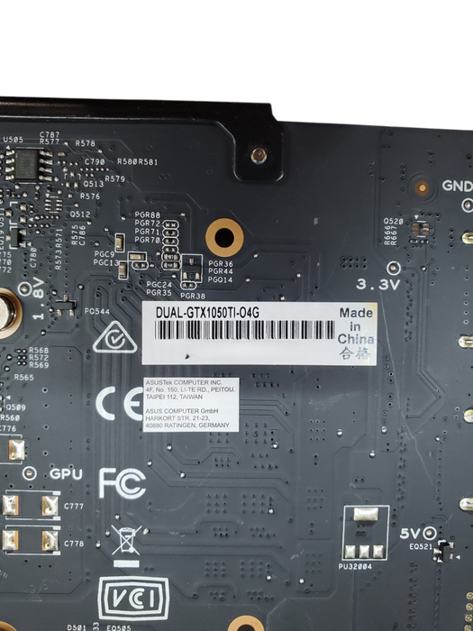 ASUS NVIDIA GeForce GTX 1050 Ti 4GB GPU (DUAL-GTX1050TI-O4G)