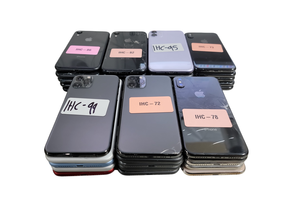 Lot of 35x Apple iPhone's [A19xx to A211xx Series | B/C Condition][IHC-4] (