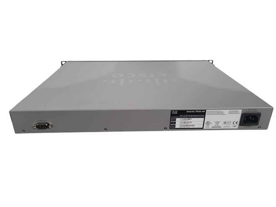 Cisco SF500-48P-K9 V01 | 48-Port 10/100 PoE Stackable Managed Switch !