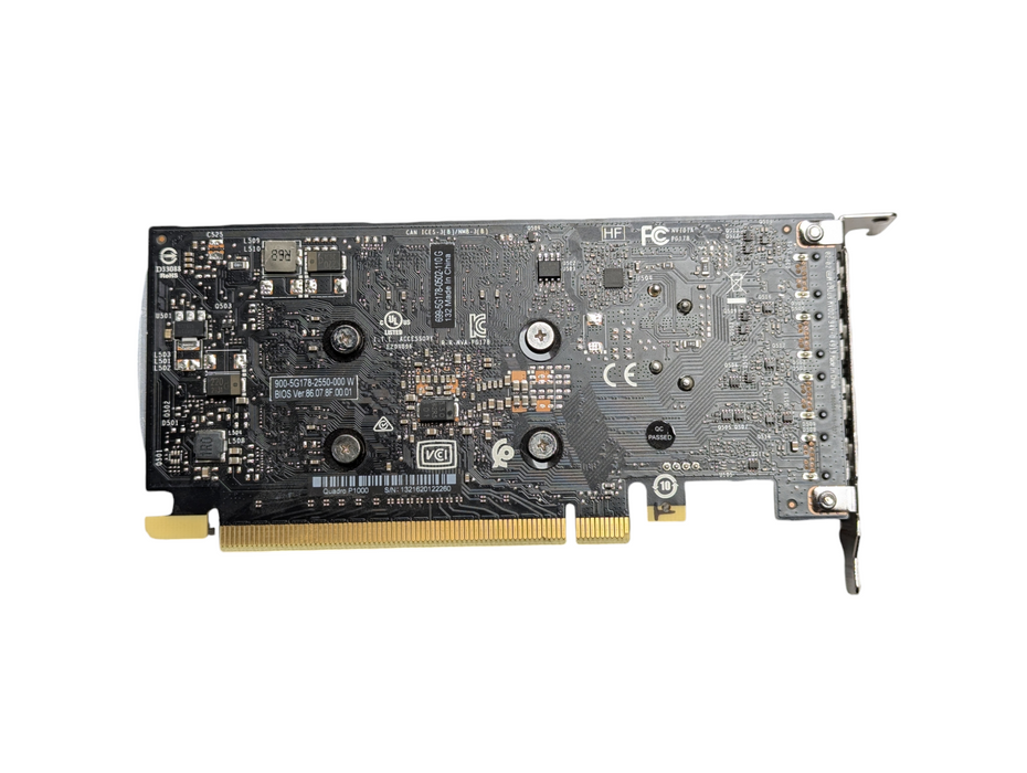 NVIDIA Quadro P1000 4 GB GDDR5 Low Profile Graphics Card  -