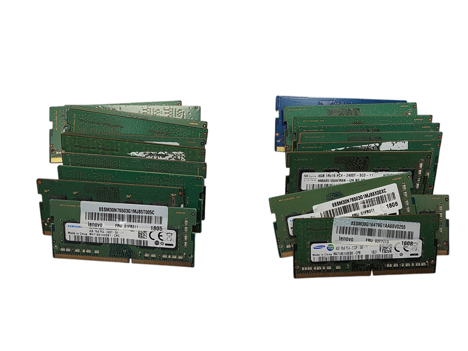 Lot of 20x Various Brands 4GB PC4 SODIMM (Laptop RAMs) $