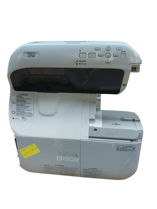 Epson PowerLite 475W 3LCD Projector H455A | Hours Left 278