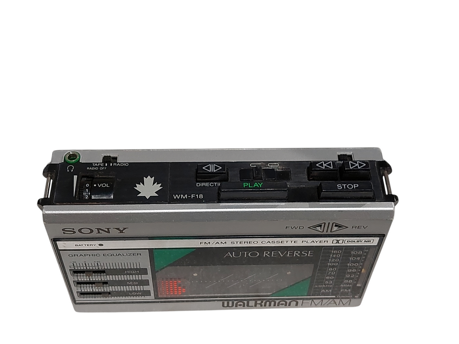 Sony Walkman FM/AM Stereo 2-Band Cassette Player Model: WM-F18/F28 =