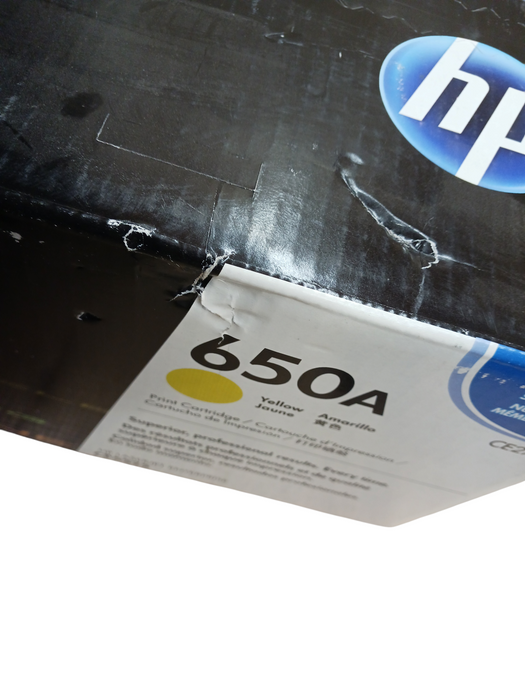 Genuine HP 650A CE272AC Yellow Print Cartridge Sealed