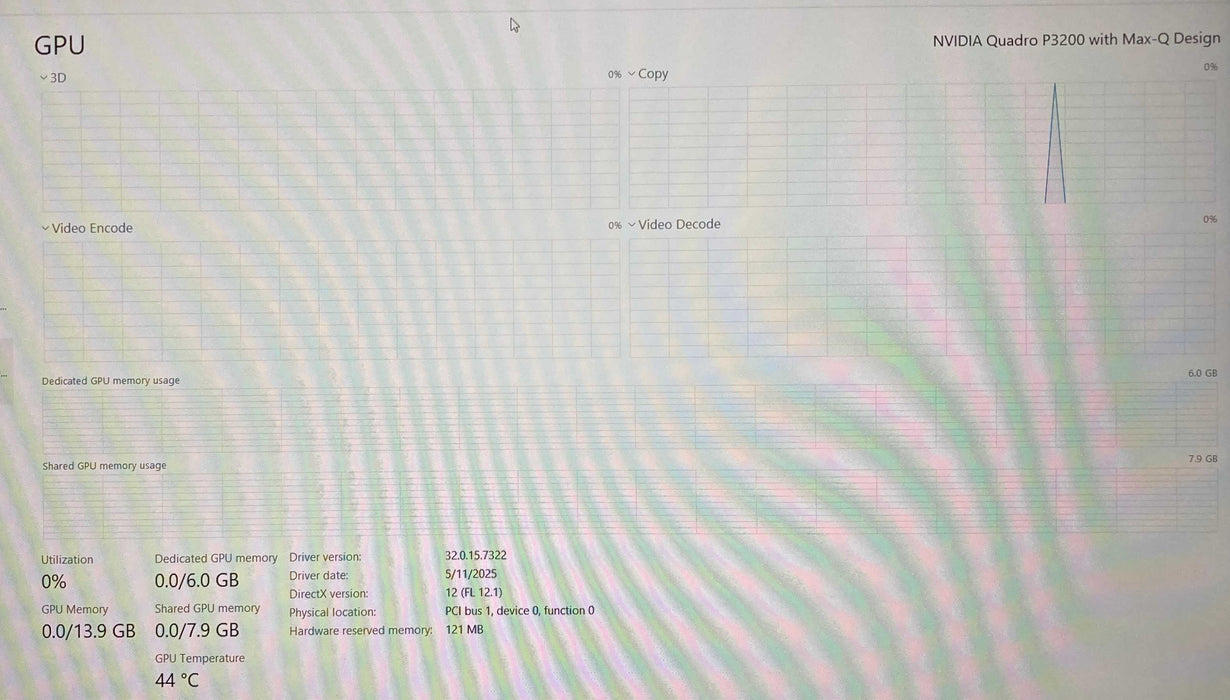 Lenovo ThinkPad P52 i7-8850H@2.6GHz QUADRO P3200 6GB GPU 16GB RAM 256GB SSD  Lap200