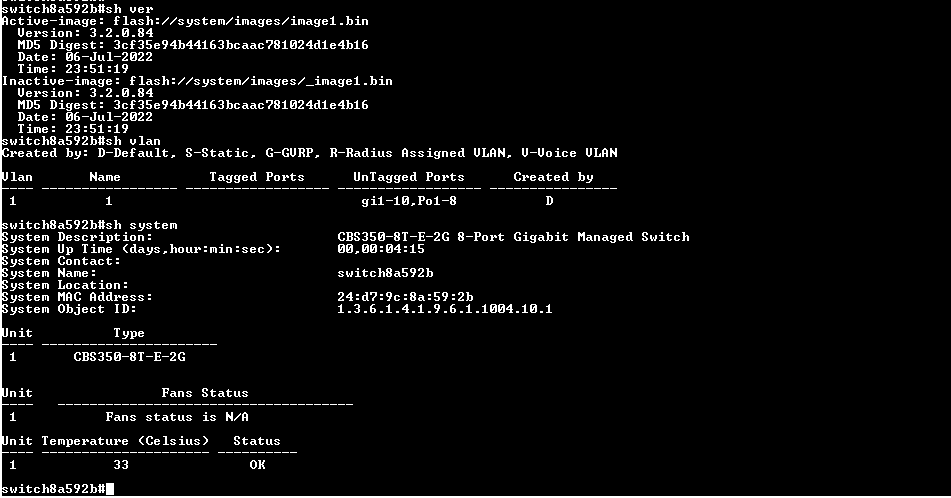 Cisco 350 CBS350-8T-E-2G 8-Port SFP Managed Ethernet Switch, No AC Adapter