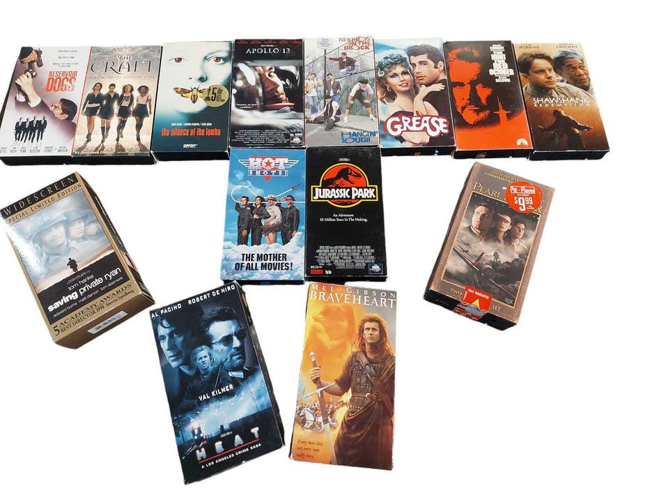 Bundle of 14 Movies VHS Collection  =