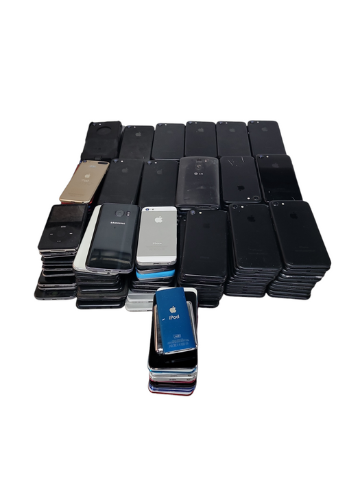 Lot of 190x Mixed Apple/Samsung Phones/iPods Δ