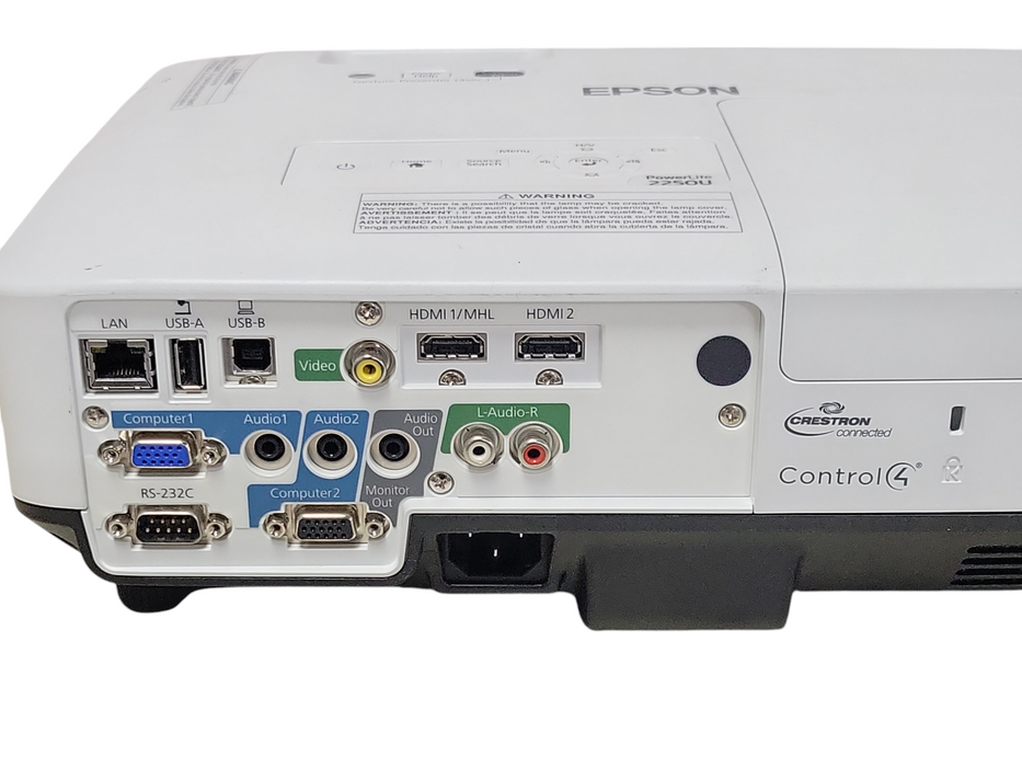 Epson PowerLite 2250U 3LCD Projector HDMI, 2307 hours, No Remote _