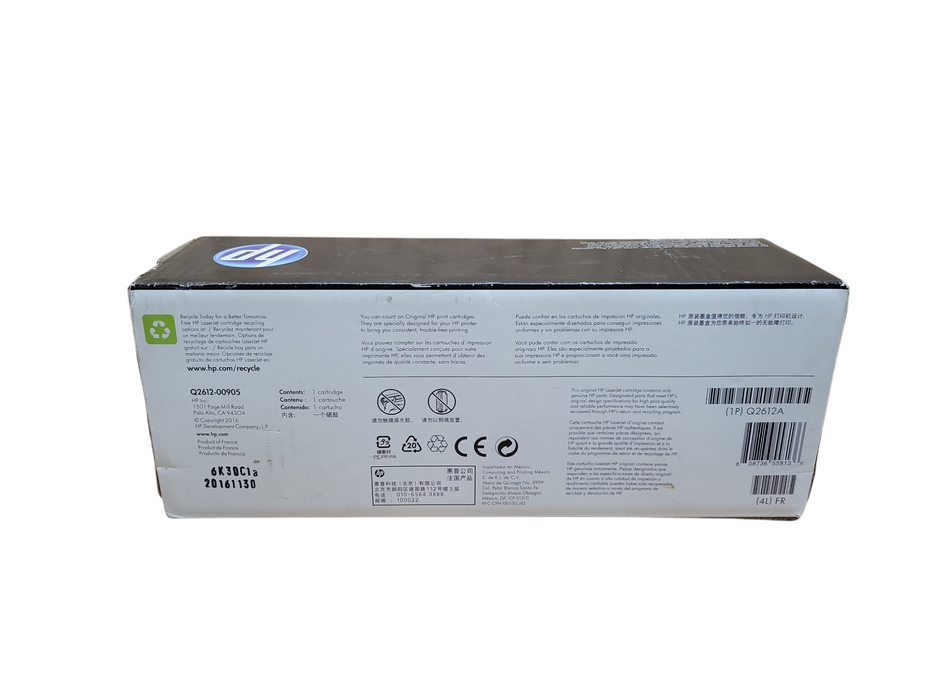 Genuine Laser Jet HP 12A Q2612A Black Toner Cartridge Sealed !