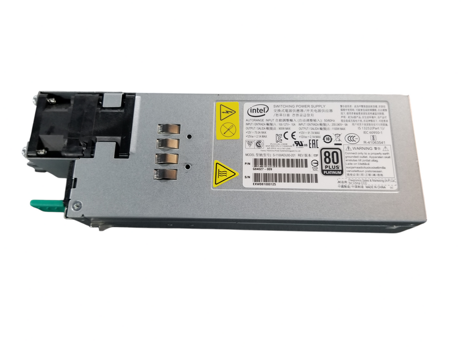 Lot 2x SWITCHING POWER SUPPLY Model: S-1100ADU00-201 P/N: G84027-012