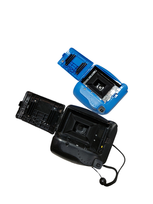 Bundle of 2 Instanx Mini 9 & 8 Cameras Blue & Black  =