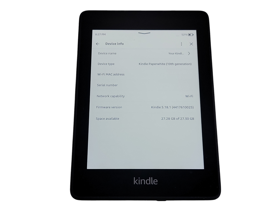 Amazon Kindle Paperwhite 10th Gen - 32GB - Black (
