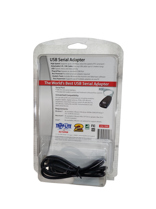 Tripp-Lite (USA-19HS) USB Serial Adapter  Q%