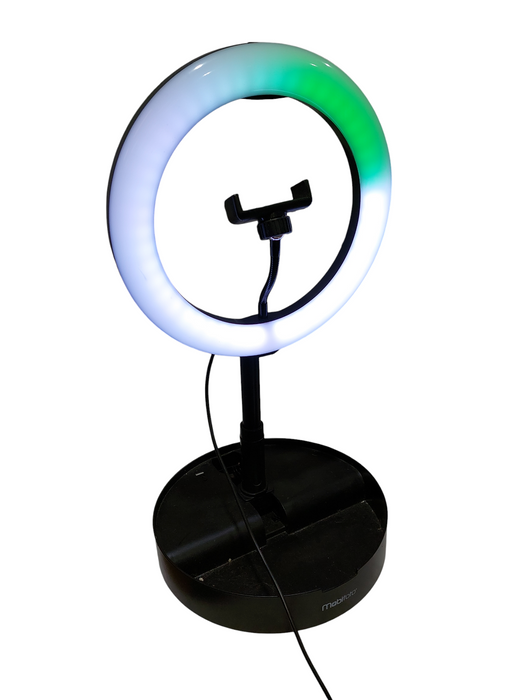 Mobifoto RGB & White Ring Light Mount for Self Videos  =
