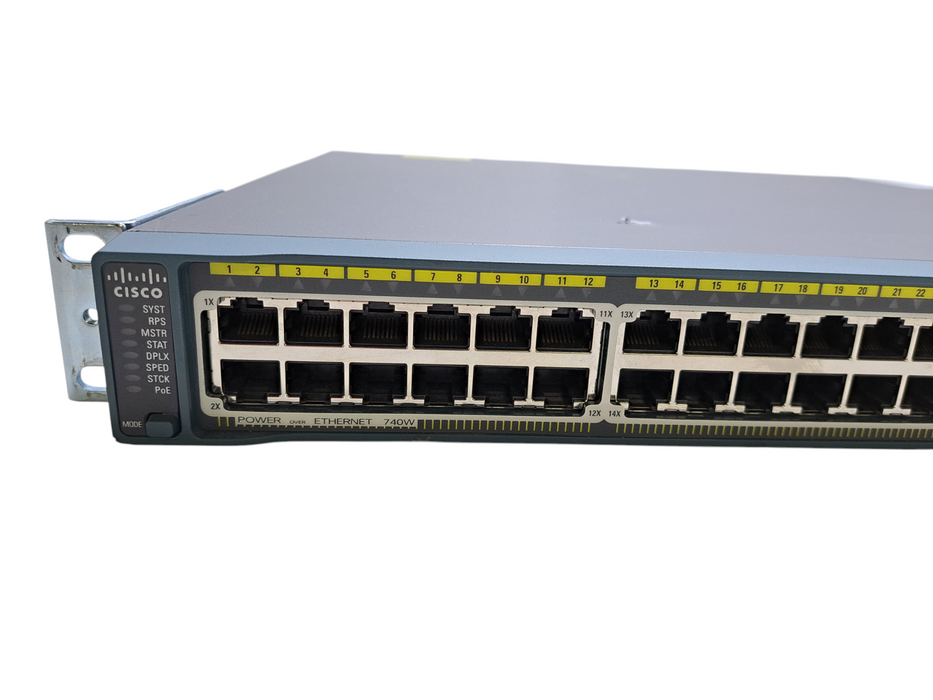 Cisco WS-C2960S-48FPD-L V04 | 48-Port Gigabit PoE+ 740W, 2x 10G SFP+ Switch Q