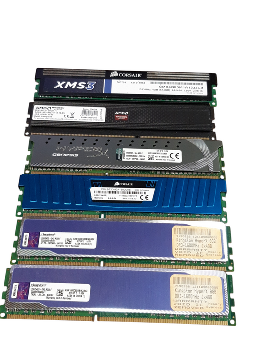 Lot of 32x, Heat Sink 4GB DDR3 Desktop RAM