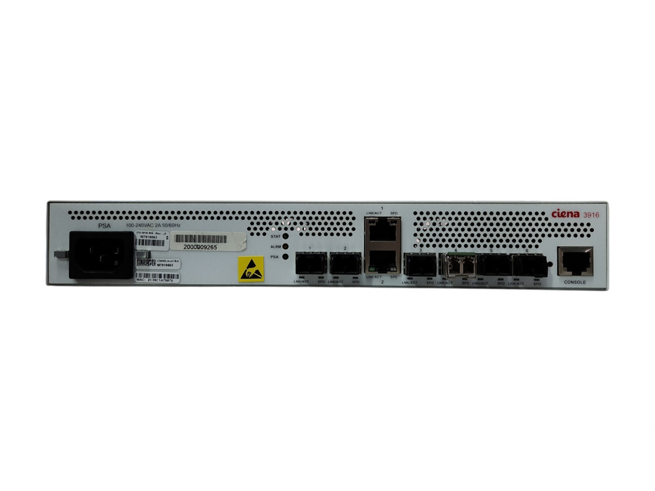 Ciena 3916 170-3916-904 Service Delivery Switch, Factory Reset