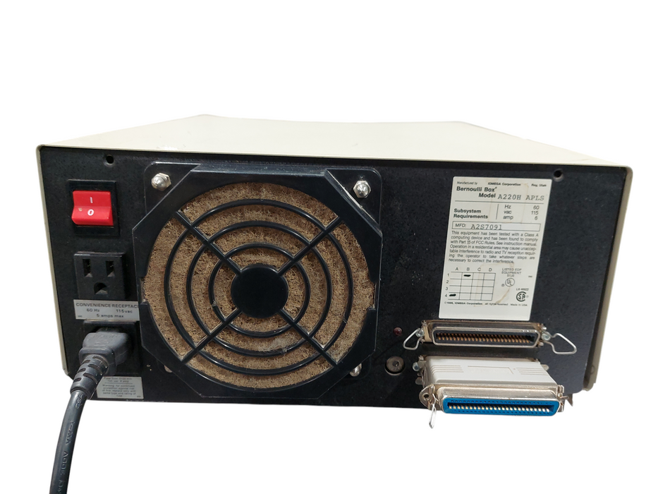 The Bernoulli Box Vintage 20+20 8" Drive 20MB Model: A220H APLS =