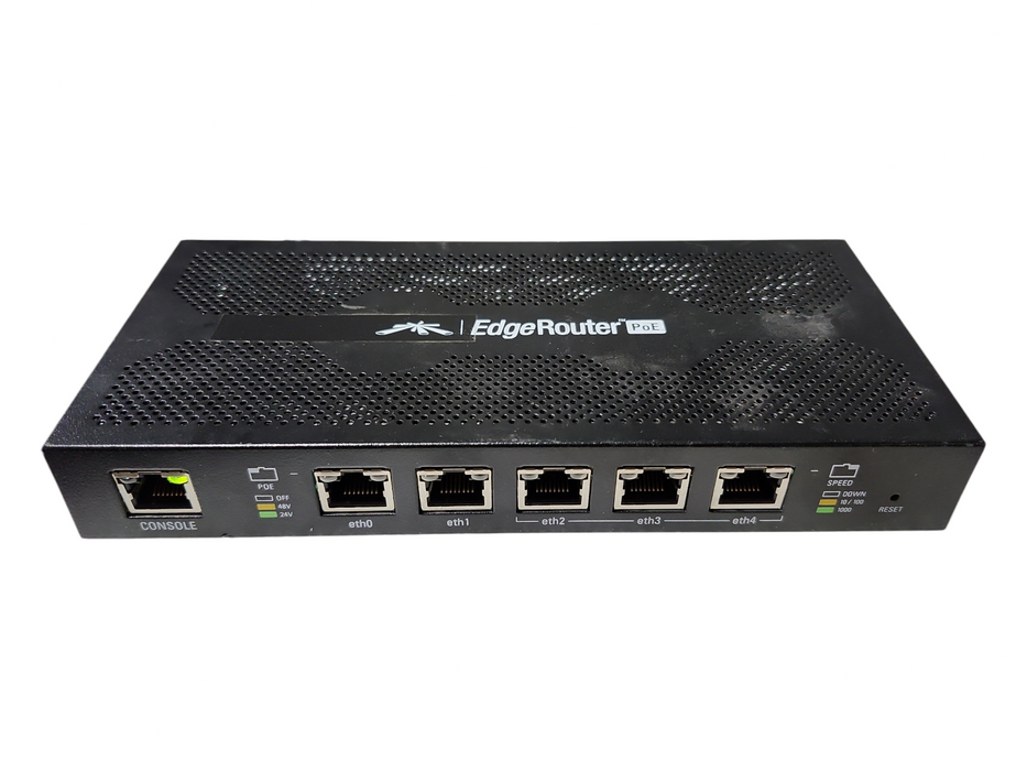 Ubiquiti ERPoe-5 EdgeRouter PoE Router, Factory Reset, No AC