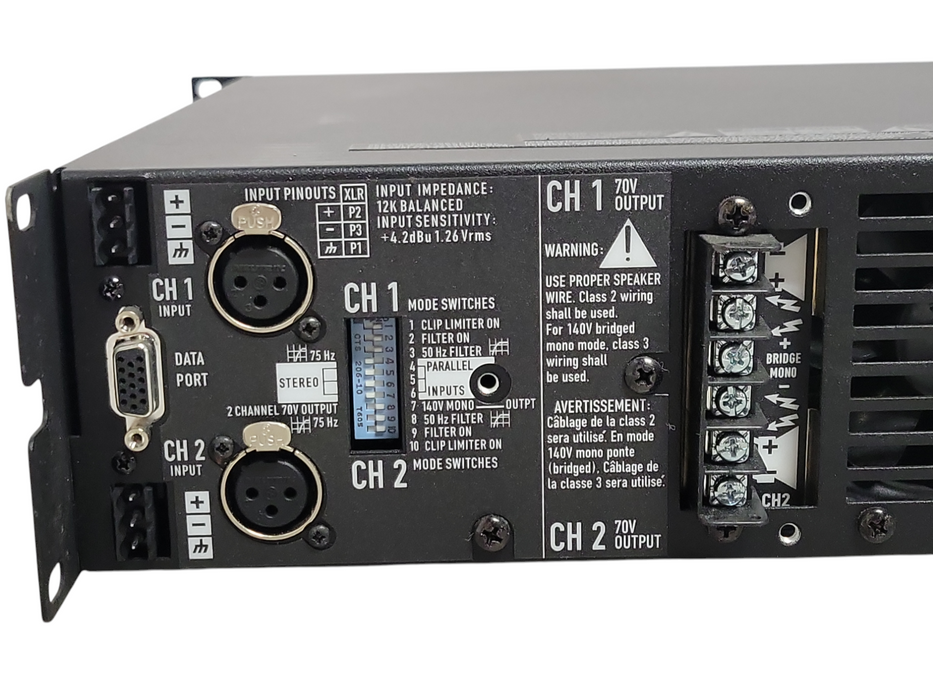 QSC CX302V 2 Channel 70V Power Amplifier, READ _