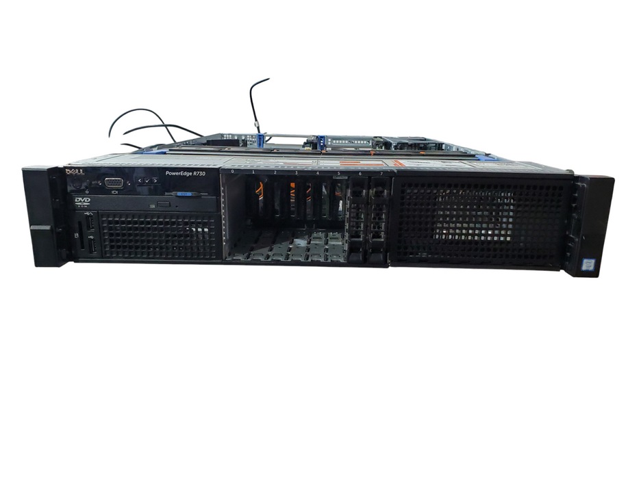 DELL PowerEdge R730 2x Intel Xeon E5-2620 v3 64GB RAM NO RAID AND HDDs