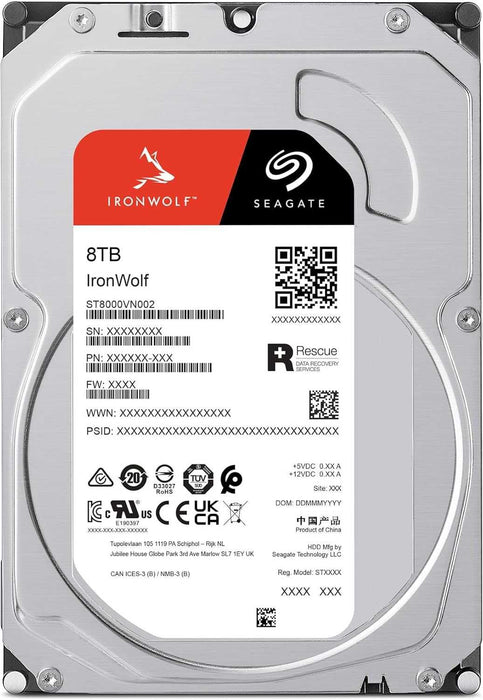 Seagate Ironwolf 8TB ST8000VN004 7200Rpm SATA III 3.5" HDD
