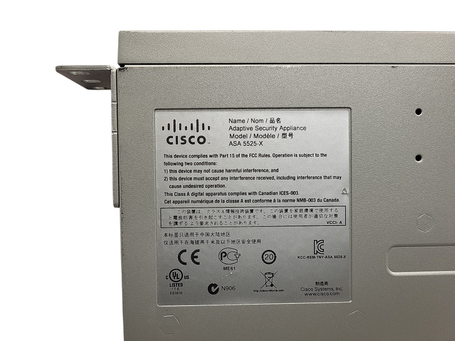 Cisco Networks ASA5525-X Adaptive Security Appliance $