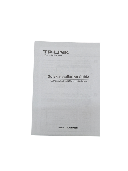 Lot 2x TP-Link TL-WN725N N150 150Mbps Wireless Nano USB 2.0