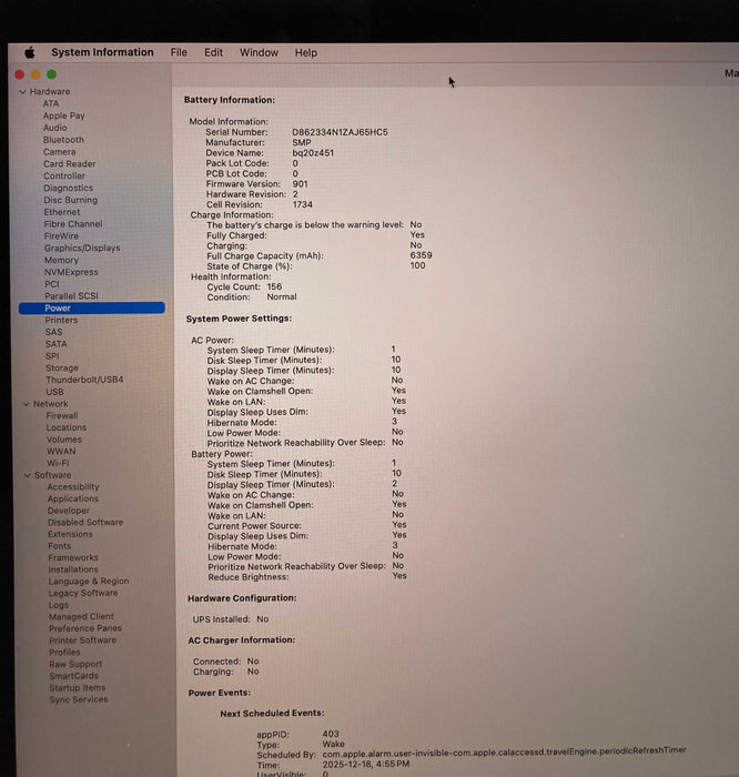 Apple MacBook Pro 15' 2018 i7-8750H 32GB RAM 256SSD Radeon Pro 555X READ