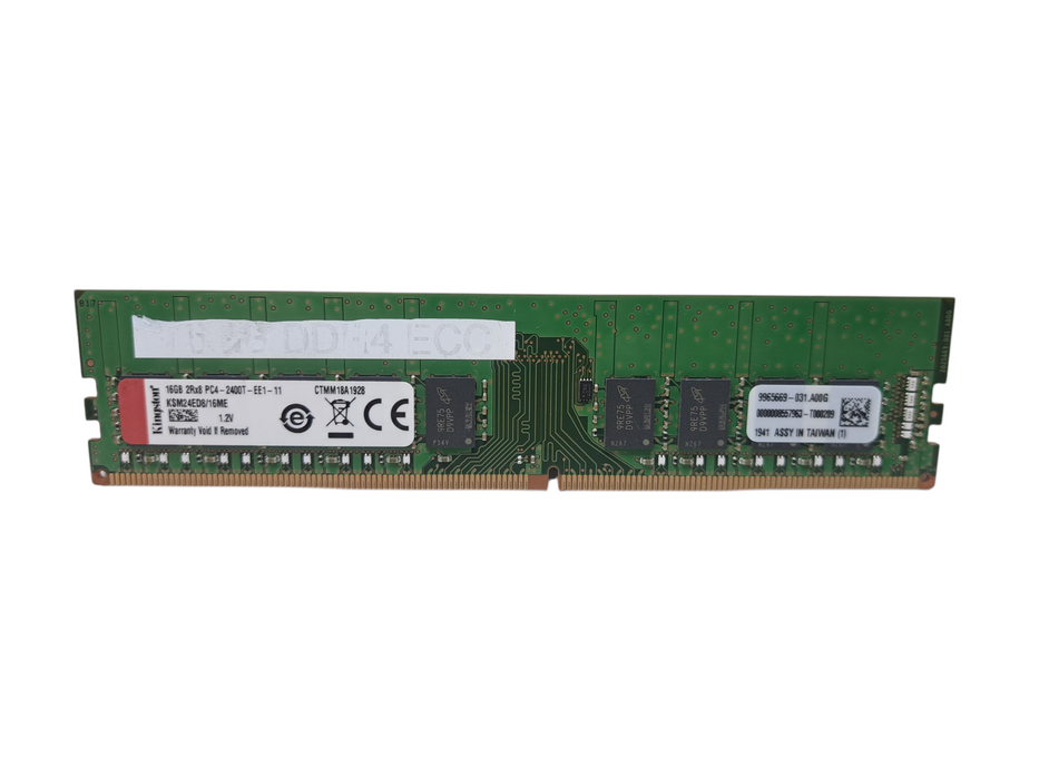 Kingston 16GB DDR4 2400 2Rx8 PC4-2400T-EE1 PC4-19200 288pin ECC UDIMM RAM )